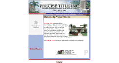 Desktop Screenshot of precisetitle.com